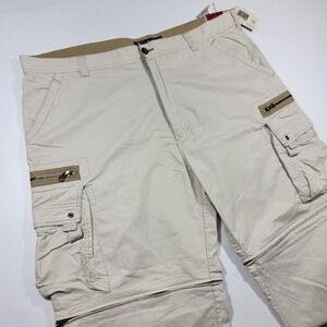 VTG‎ Bugle Boy Blitz Nylon Woven Pant CONVERTABLE CARGO Size 44x30 NEW